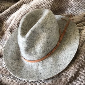 Gray wool fedora from Target